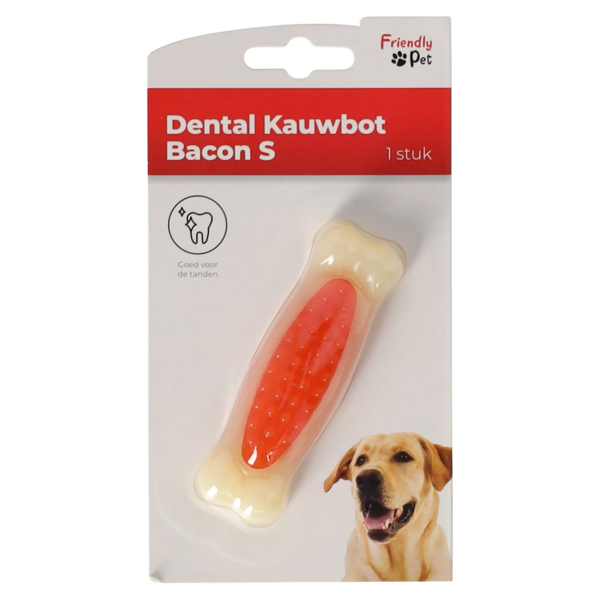 Friendly Pet Hondenspeelgoed>Hondenspeelgoed bot bacon dental S