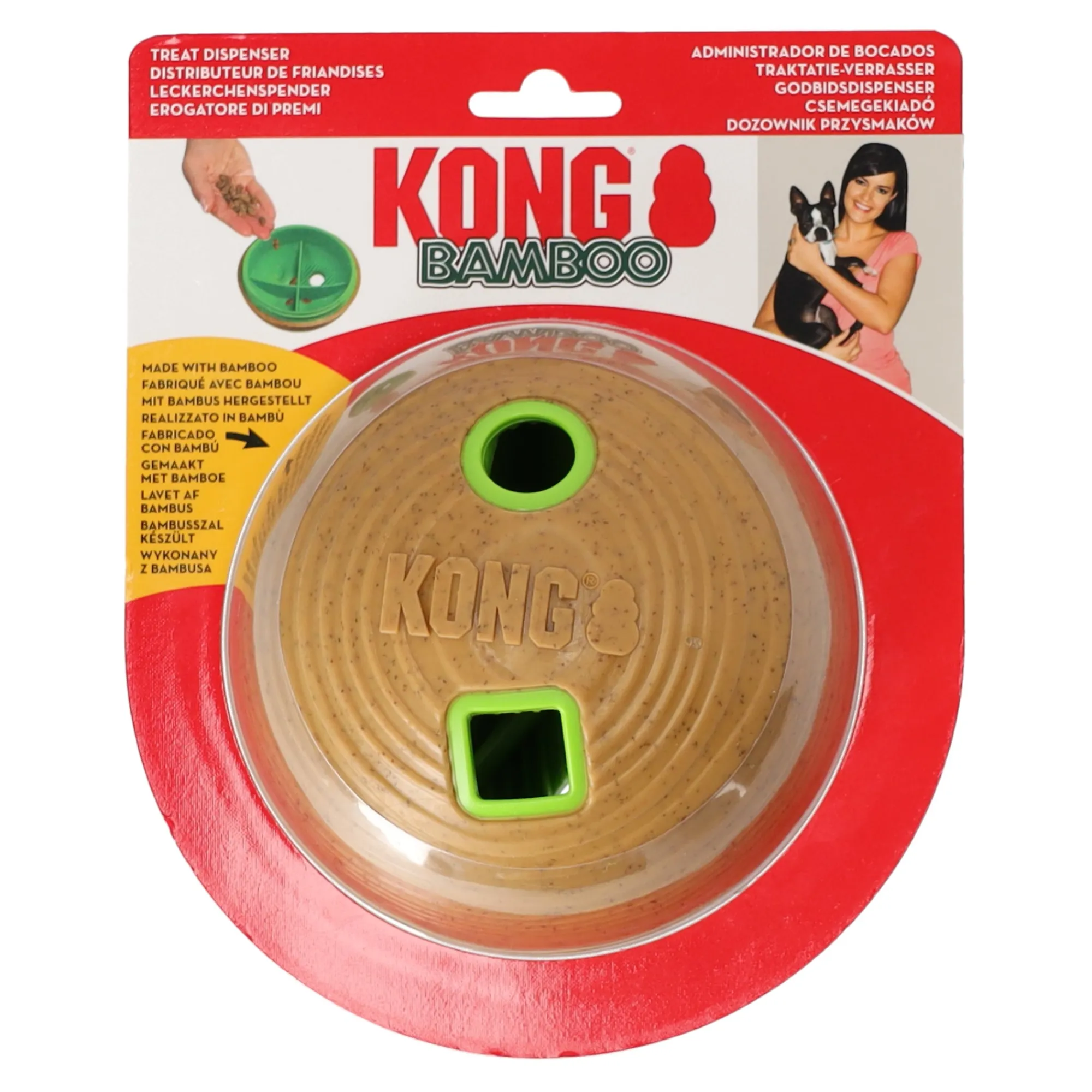 Kong Hondenspeelgoed>Hondenspeelgoed feeder ball bamboo M