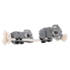 Friendly Pet Hondenspeelgoed>Hondenspeelgoed Hangta koala + touw grijs S 40cm