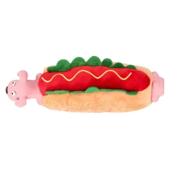 Friendly Pet Hondenspeelgoed>Hondenspeelgoed hotdog met hond 27cm