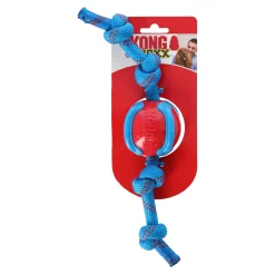 Kong Hondenspeelgoed>Hondenspeelgoed jaxx brights bal met touw M