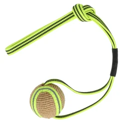 Friendly Pet Hondenspeelgoed>Hondenspeelgoed juru trektouw+bal+ handvat geel