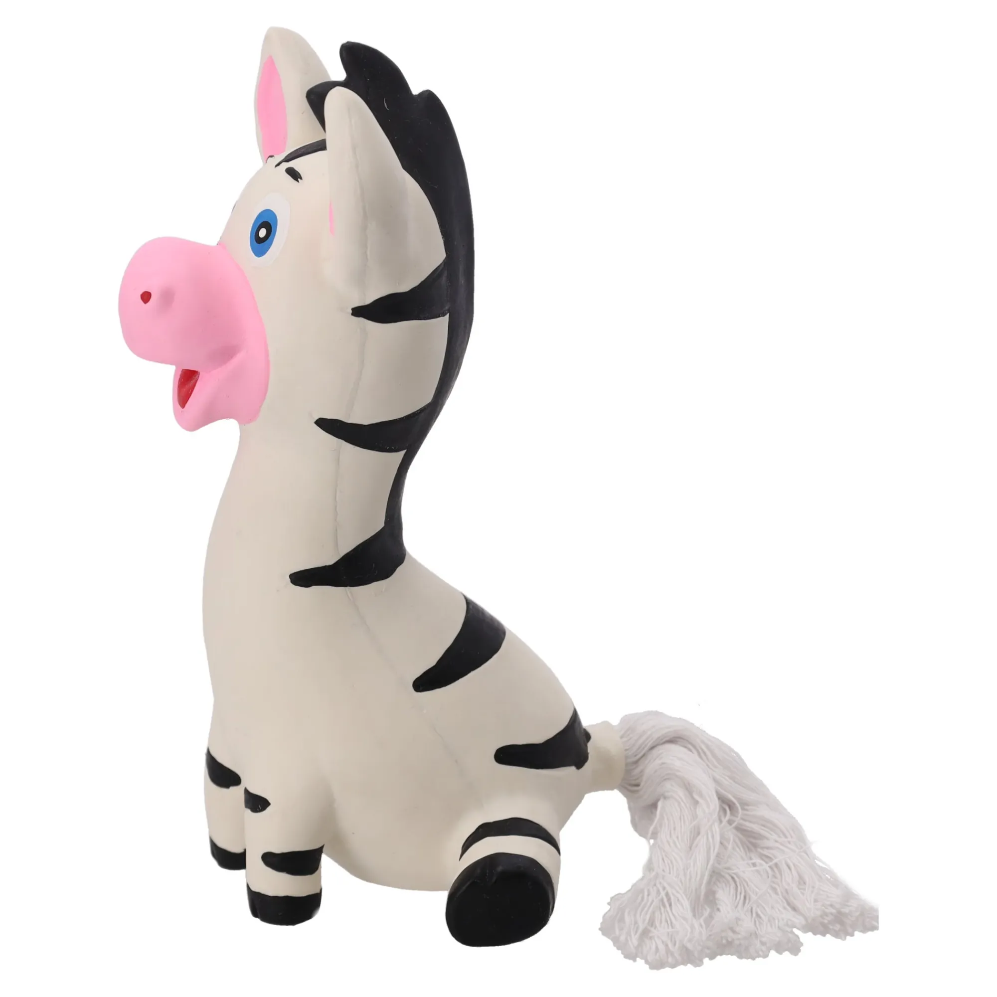 Friendly Pet Hondenspeelgoed>Hondenspeelgoed latex zebra 13cm