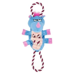 Friendly Pet Hondenspeelgoed>Hondenspeelgoed neushoorn+touw 48cm