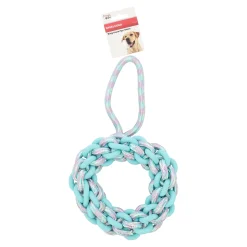Friendly Pet Hondenspeelgoed>Hondenspeelgoed ring touw met tpr 34cm
