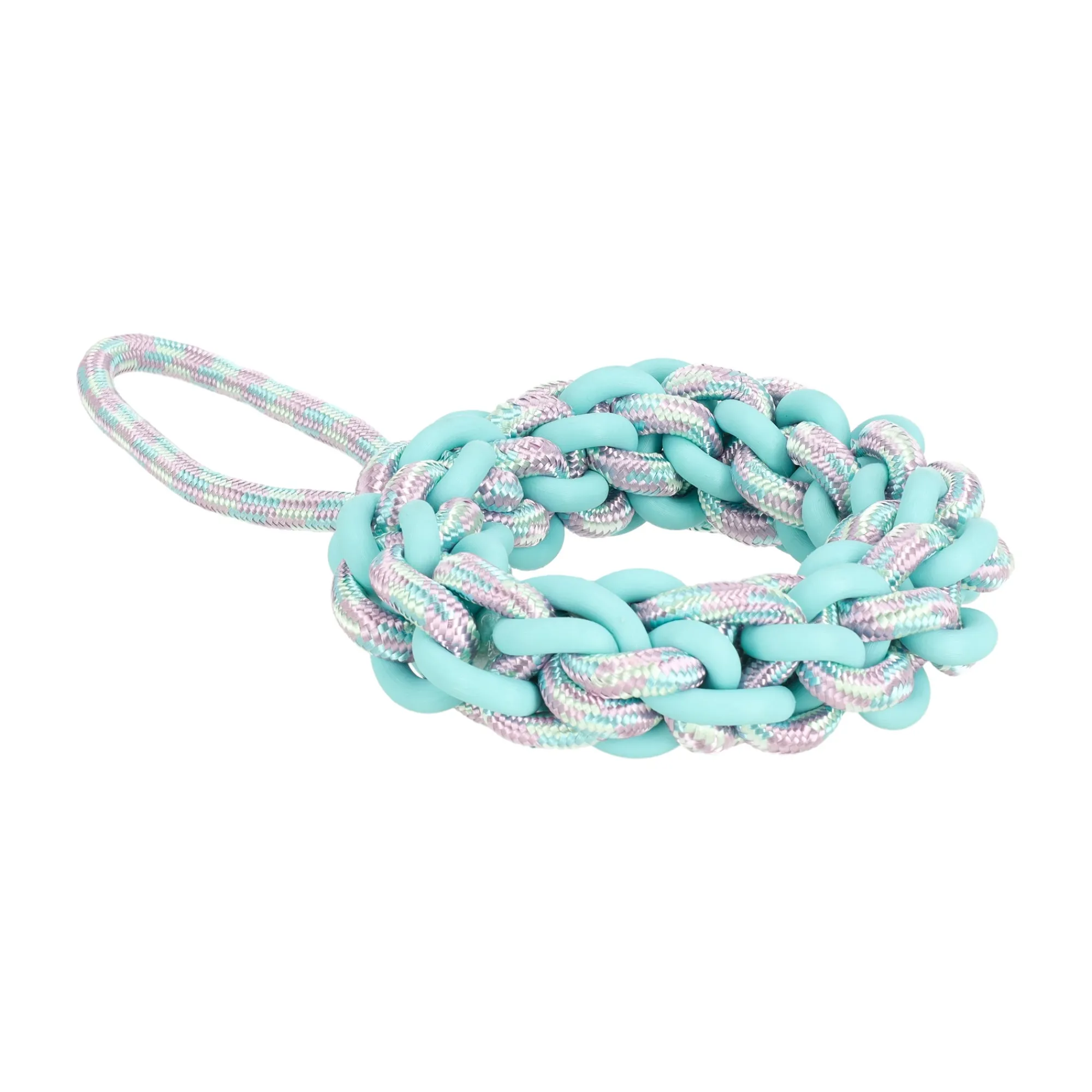Friendly Pet Hondenspeelgoed>Hondenspeelgoed ring touw met tpr 34cm