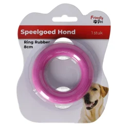 Friendly Pet Hondenspeelgoed>Hondenspeelgoed rubber ring 8cm