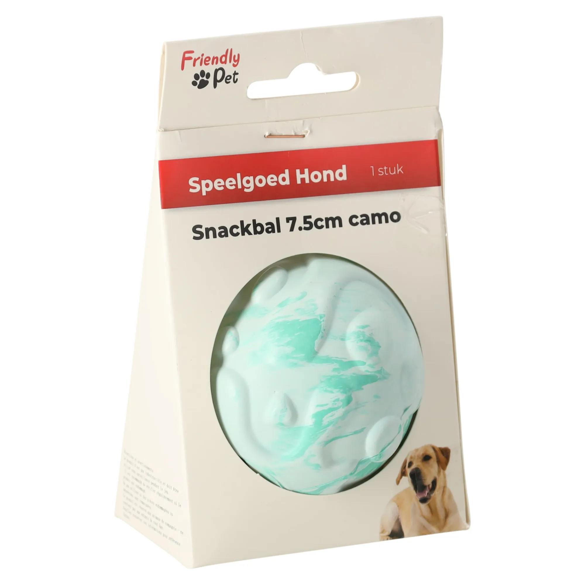 Friendly Pet Hondenspeelgoed>Hondenspeelgoed Snackbal 7.5cm camo