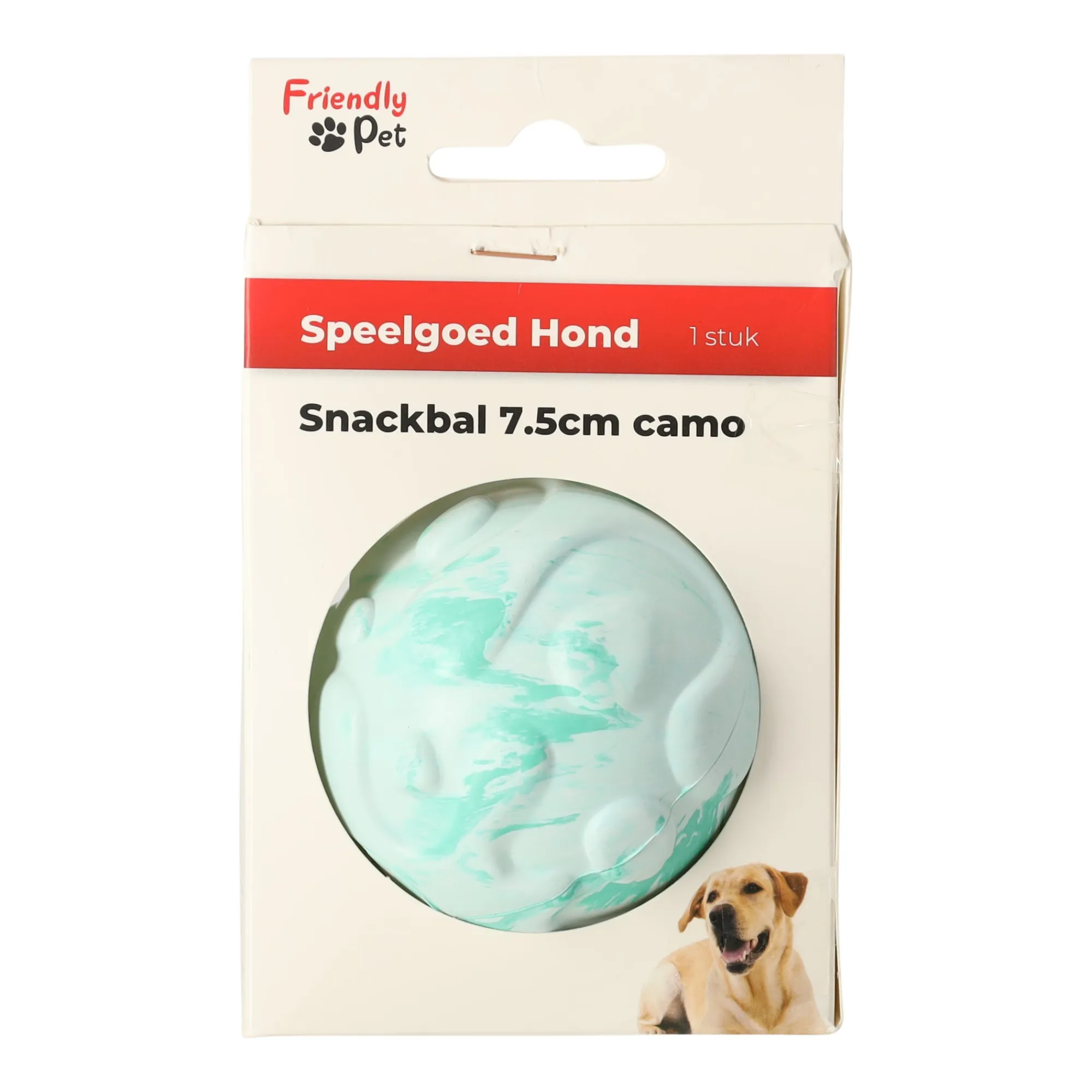 Friendly Pet Hondenspeelgoed>Hondenspeelgoed Snackbal 7.5cm camo