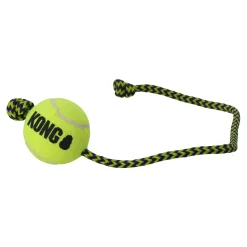 Kong Hondenspeelgoed>Hondenspeelgoed Squeakair Bal met Touw M