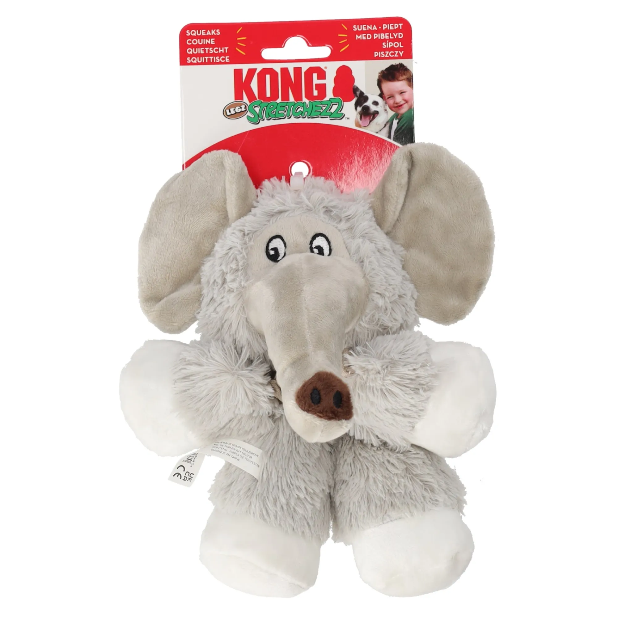 Kong Hondenspeelgoed>Hondenspeelgoed stretch olifant