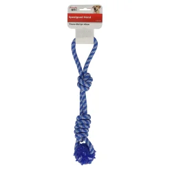 Friendly Pet Hondenspeelgoed>Hondenspeelgoed touw+bal tpr 40cm
