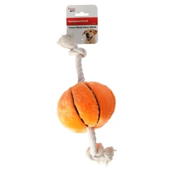 Friendly Pet Hondenspeelgoed>Hondenspeelgoed touw+basketbal 38cm