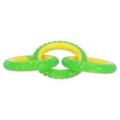 Friendly Pet Hondenspeelgoed>Hondenspeelgoed TPR 3ring 29 cm geel/groen