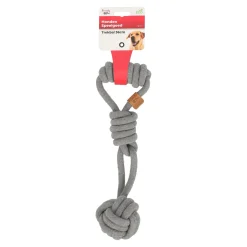 Friendly Pet Hondenspeelgoed>Hondenspeelgoed trekbal 36cm grijs eco