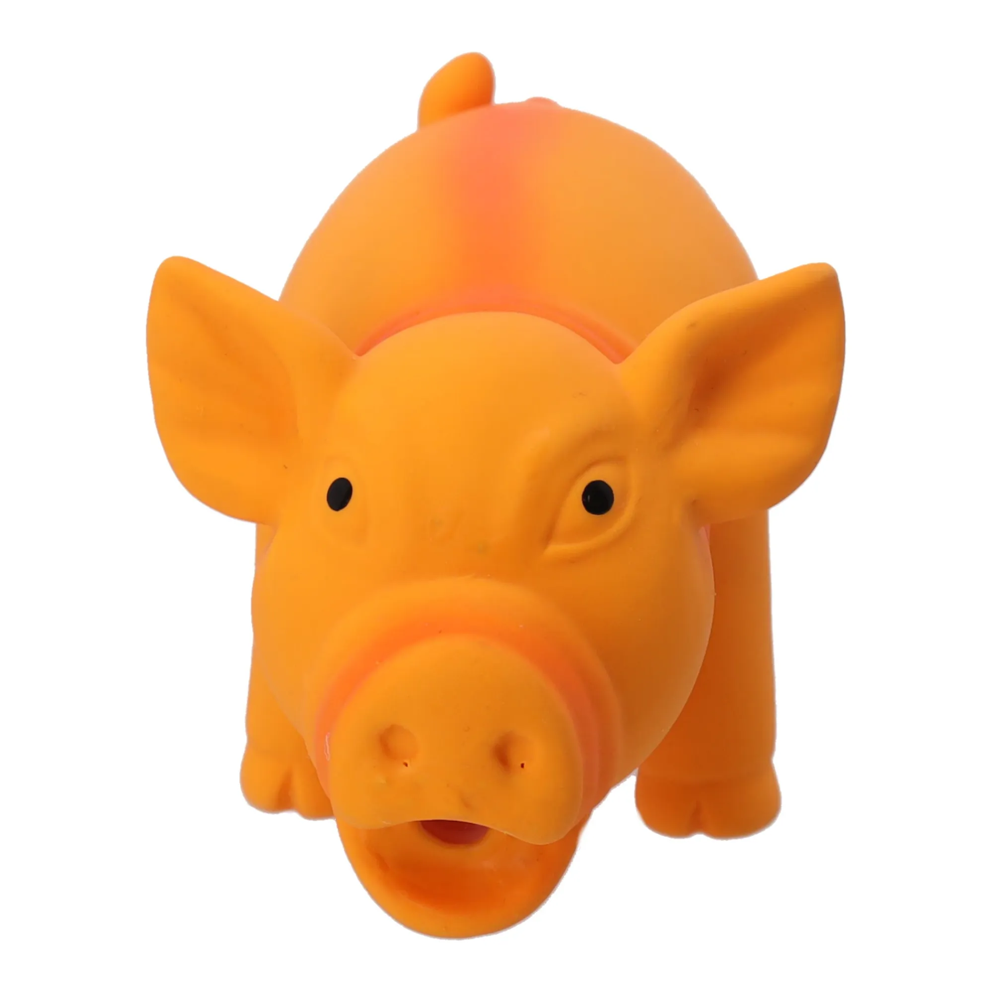 Friendly Pet Hondenspeelgoed>Hondenspeelgoed varken latex 16cm oranje