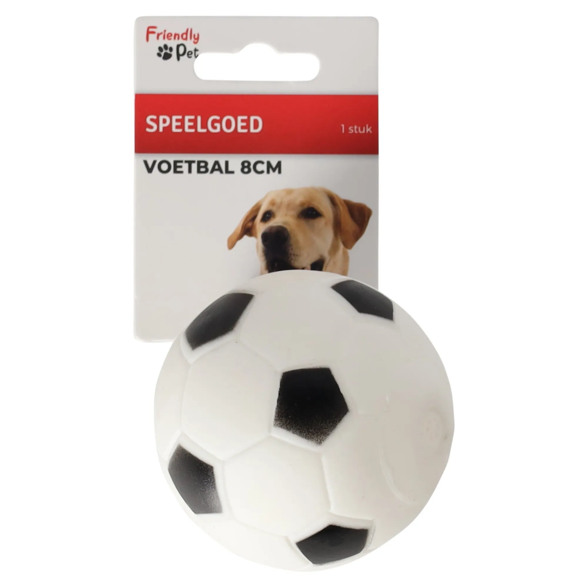 Friendly Pet Hondenspeelgoed>Hondenspeelgoed voetbal 8cm