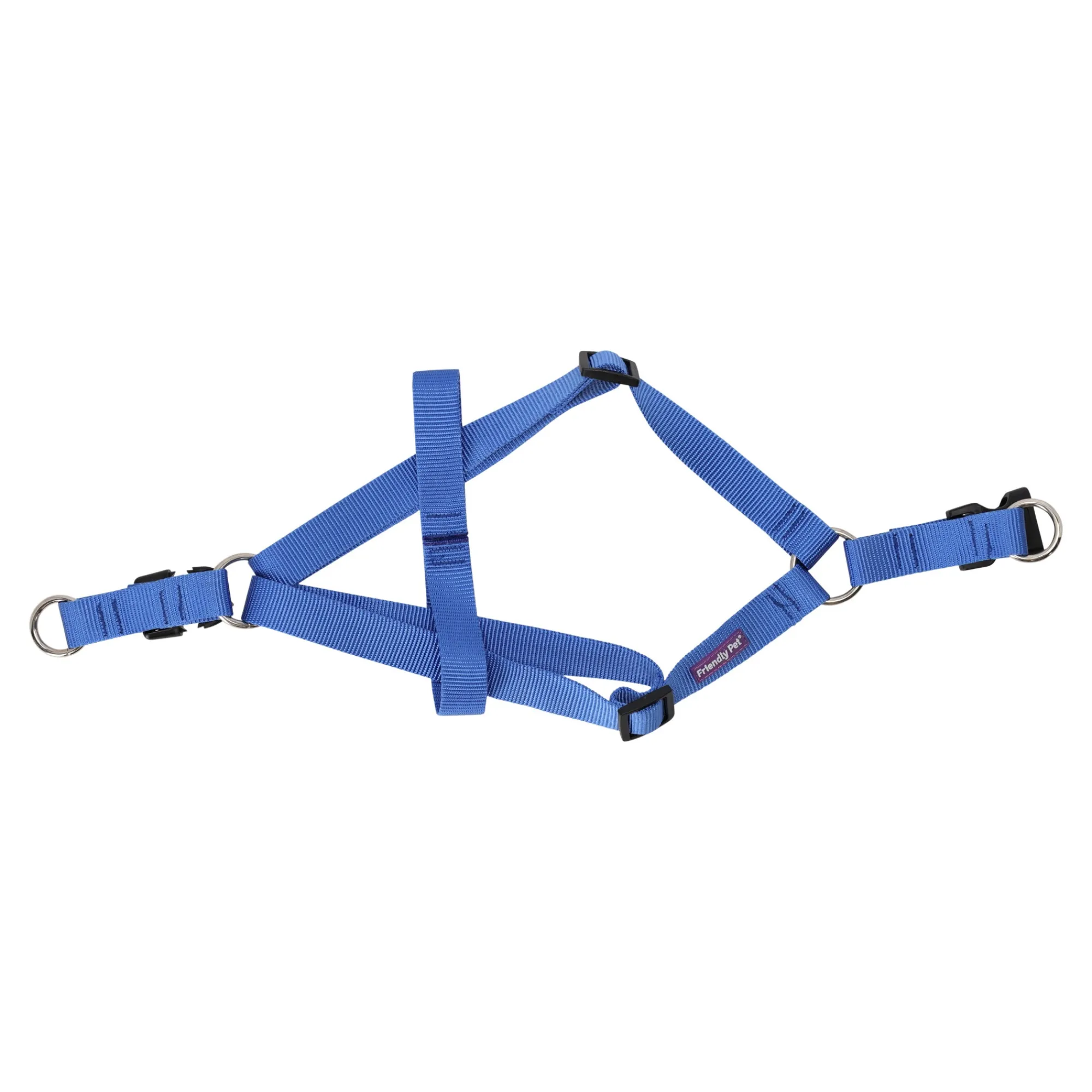 Friendly Pet Hondentuig>Hondentuig A 25mm 55-80cm blauw FP