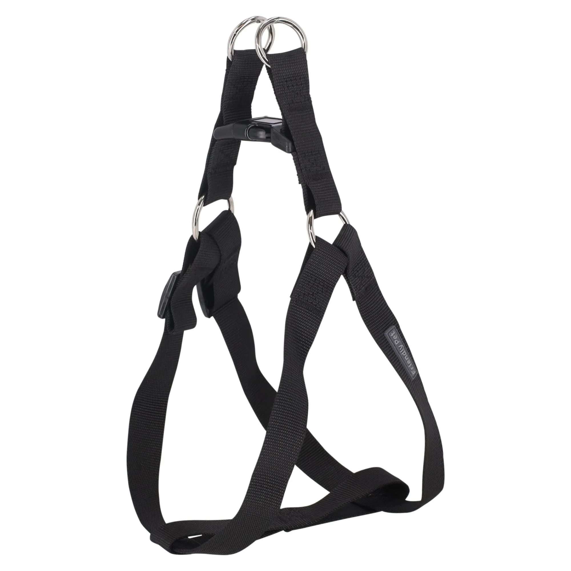 Friendly Pet Hondentuig>Hondentuig A 15mm 30-50cm zwart FP