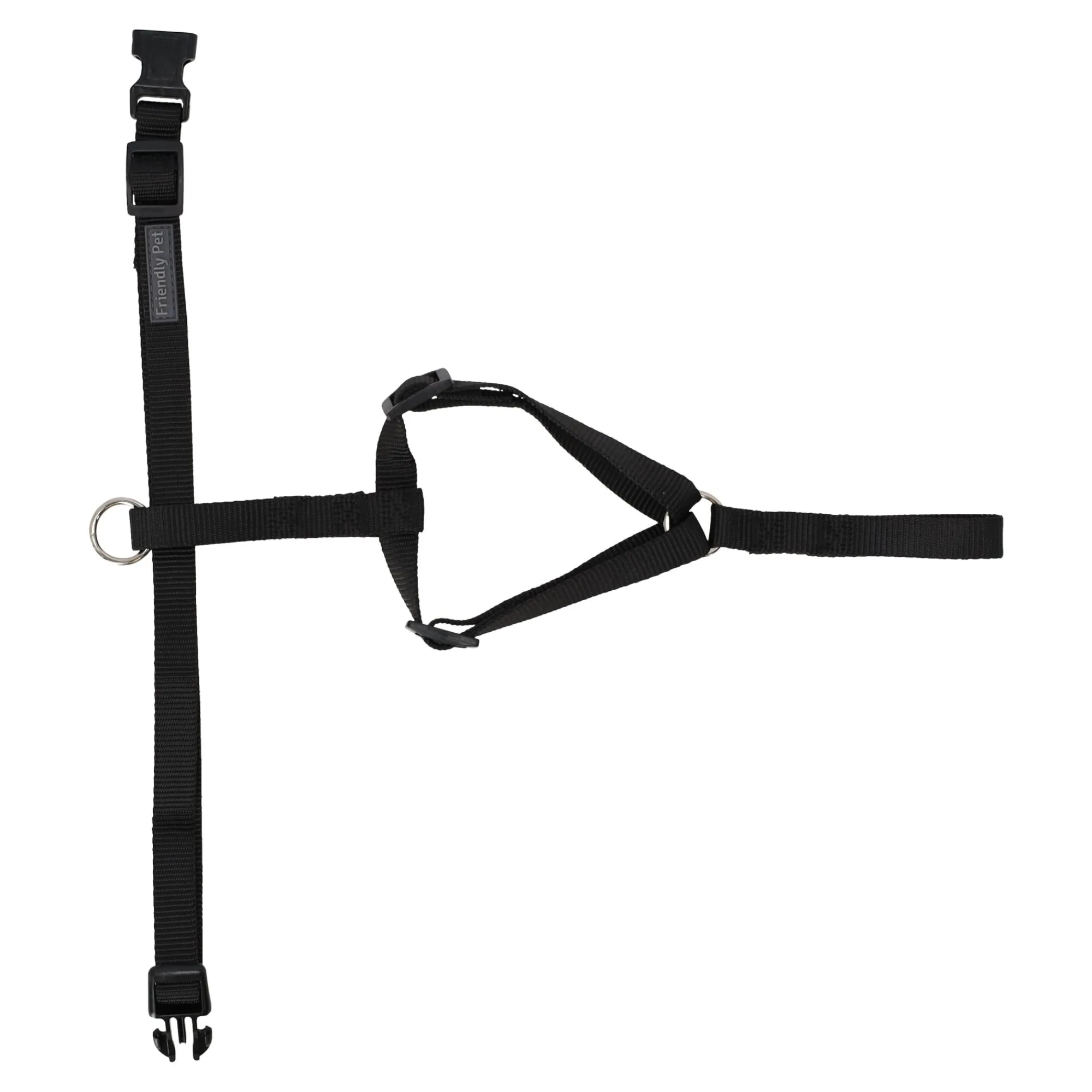 Friendly Pet Hondentuig>Hondentuig H 10mm 25-35cm zwart FP