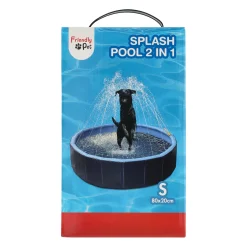 Friendly Pet Hondenspeelgoed>Hondenzwembad met sprinkler 80cm Splash
