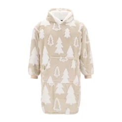 O'malley Kerstkleding>Hoodie trees grijs