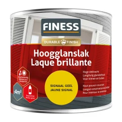 Finess Lakken>Hoogglans signaal geel 1423 250ml