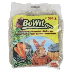 BoWit Knaagdiervoer>Hooi kruiden+wortel 500gr