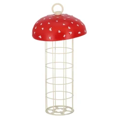Esschert Design Vogelvoer>Houder mezenbol paddenstoel 13x24cm