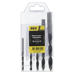 Rex Toebehoren Elektrisch Gereedschap>Houtspiraalboor beaver 5-delig Cas