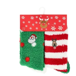 Kerstkleding>Huissok kerst combi 2pak 35-38