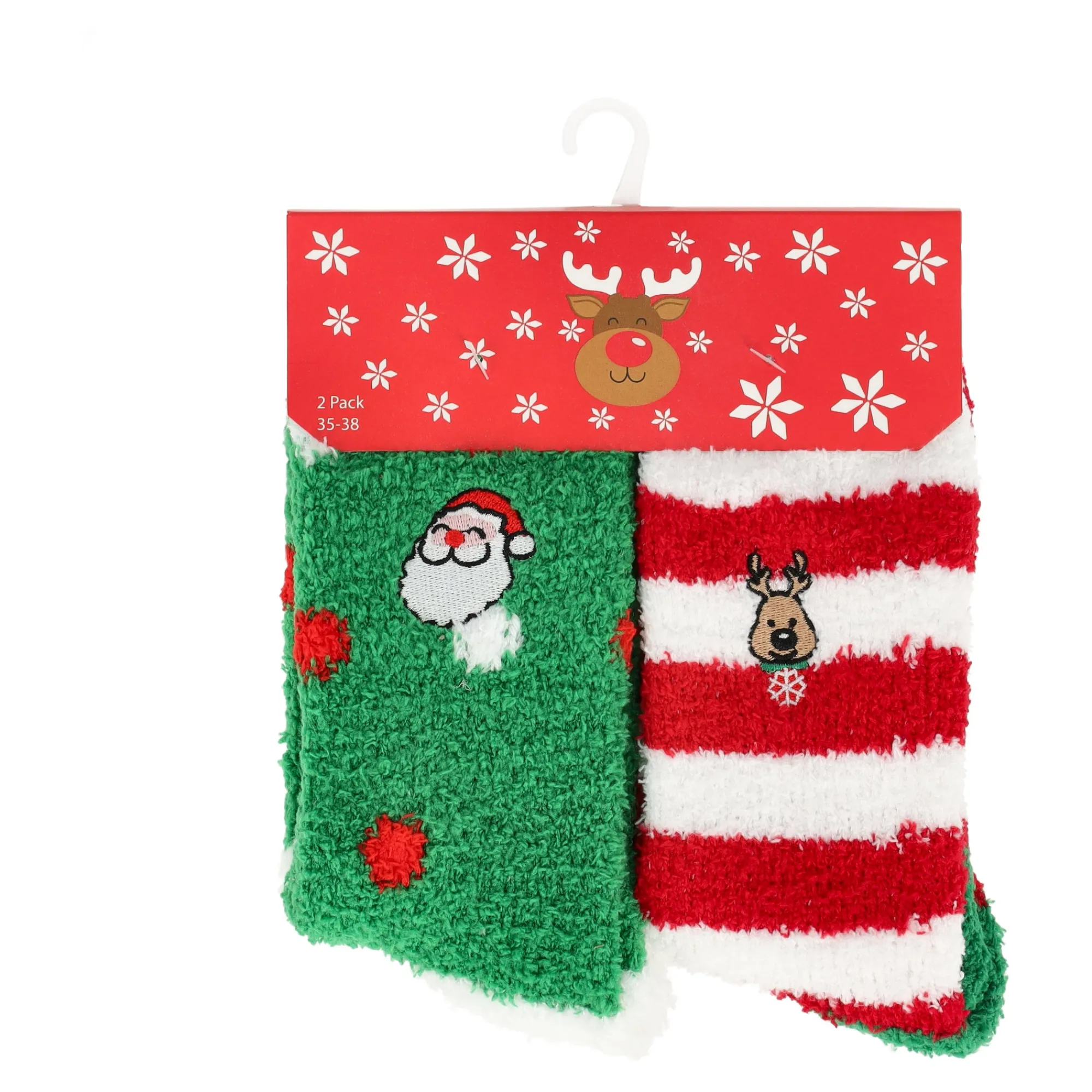 Kerstkleding>Huissok kerst combi 2pak 35-38