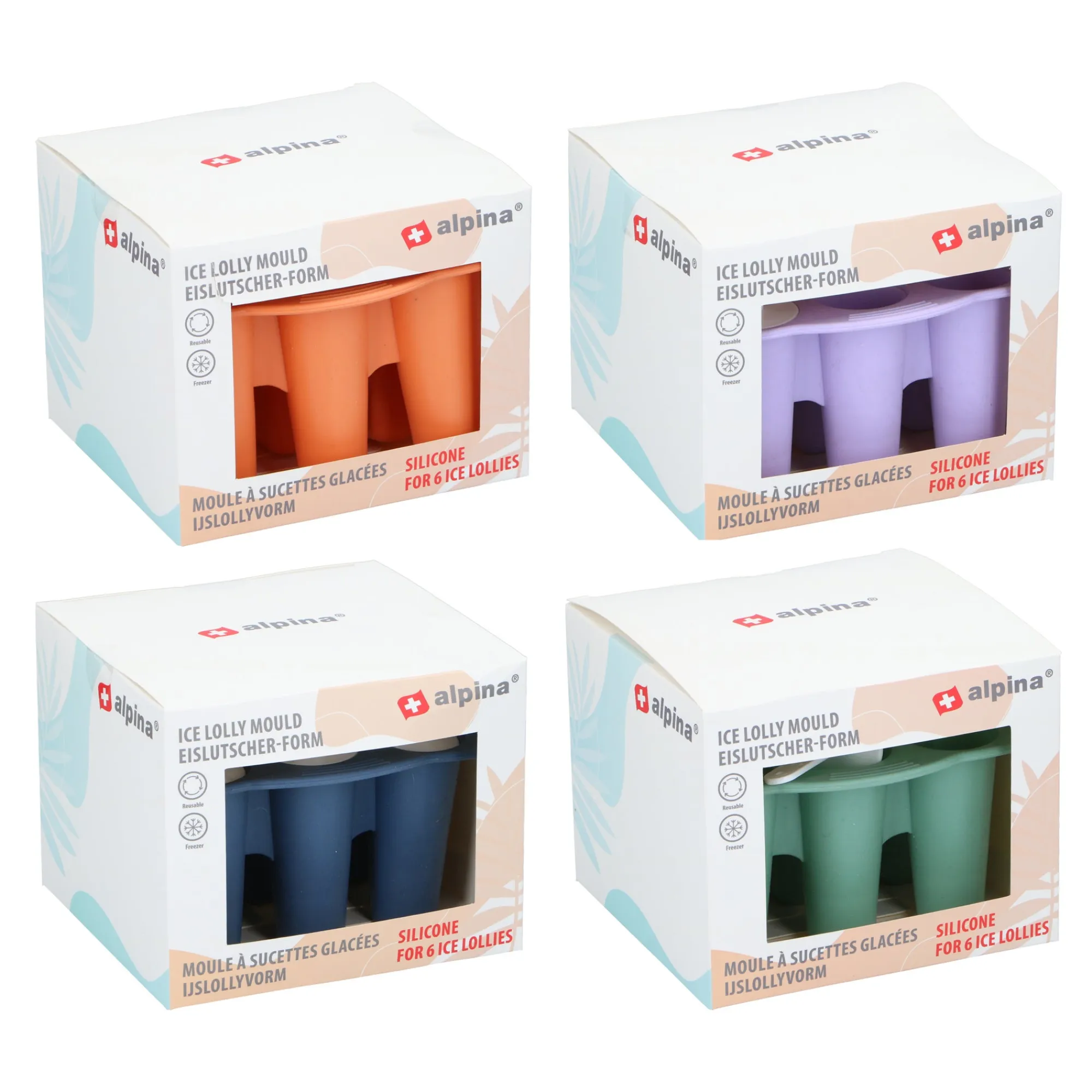 Alpina Koken & Tafelen>IJslollyvorm 185g assorti