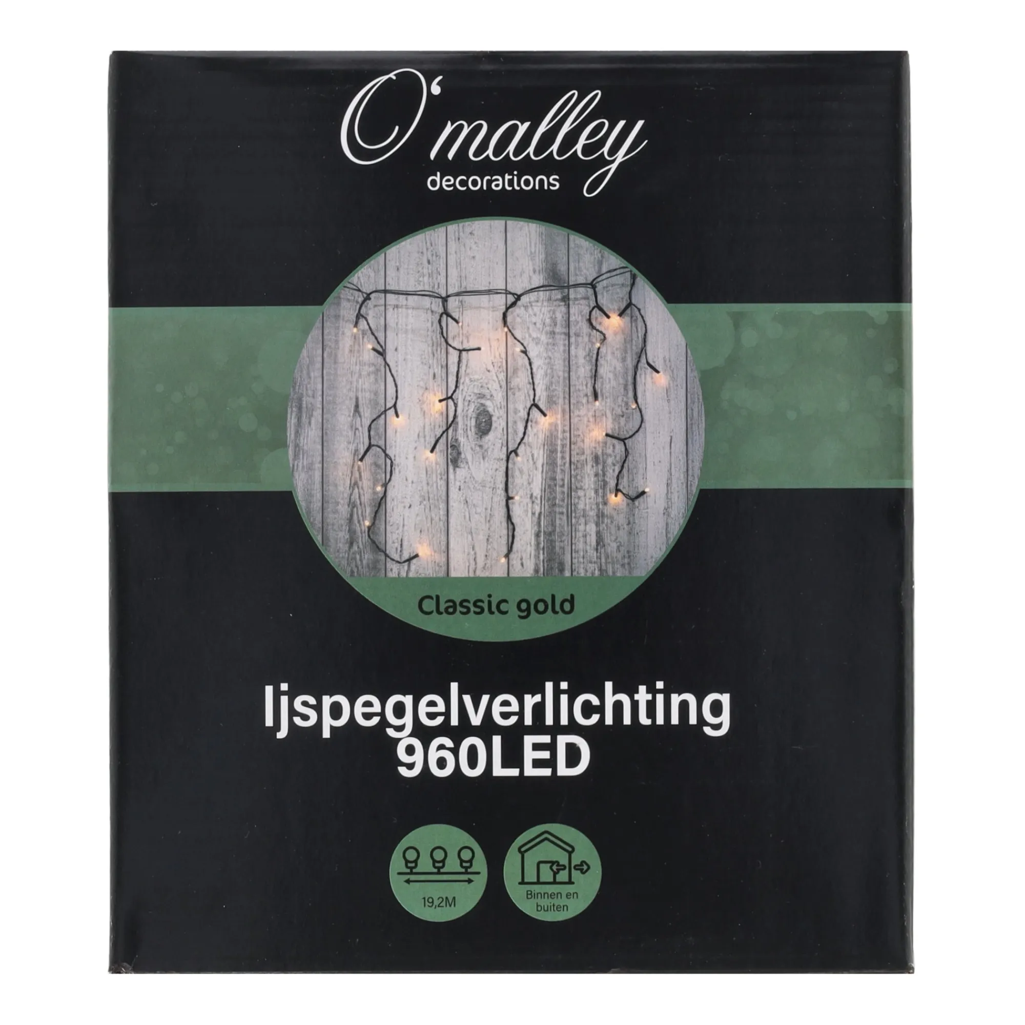 O'malley Kerstverlichting>Ijspegelverlichting 960 LED classic gold