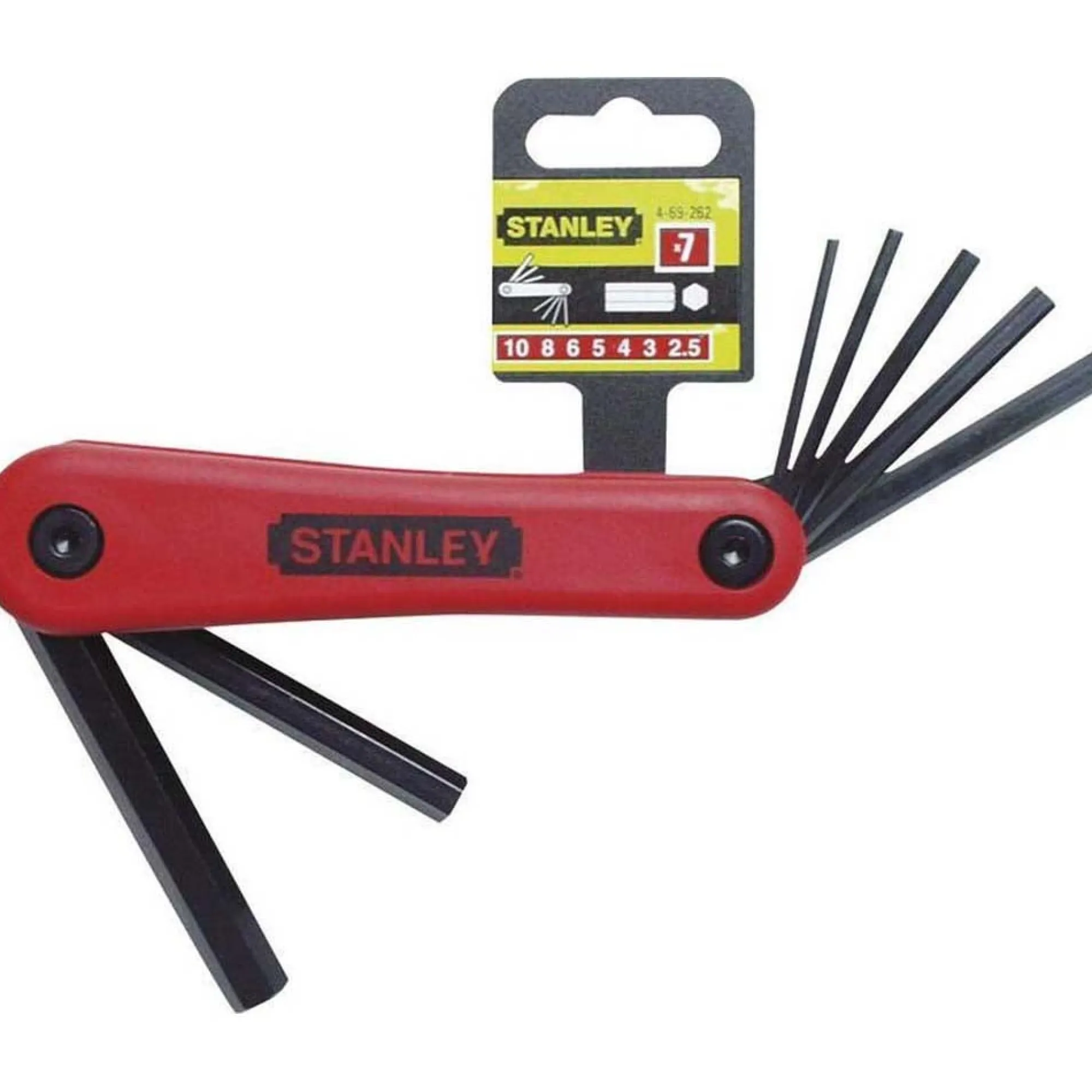 Stanley Handgereedschap>Inbussleutelset 7-delig opvouw 4-69-261