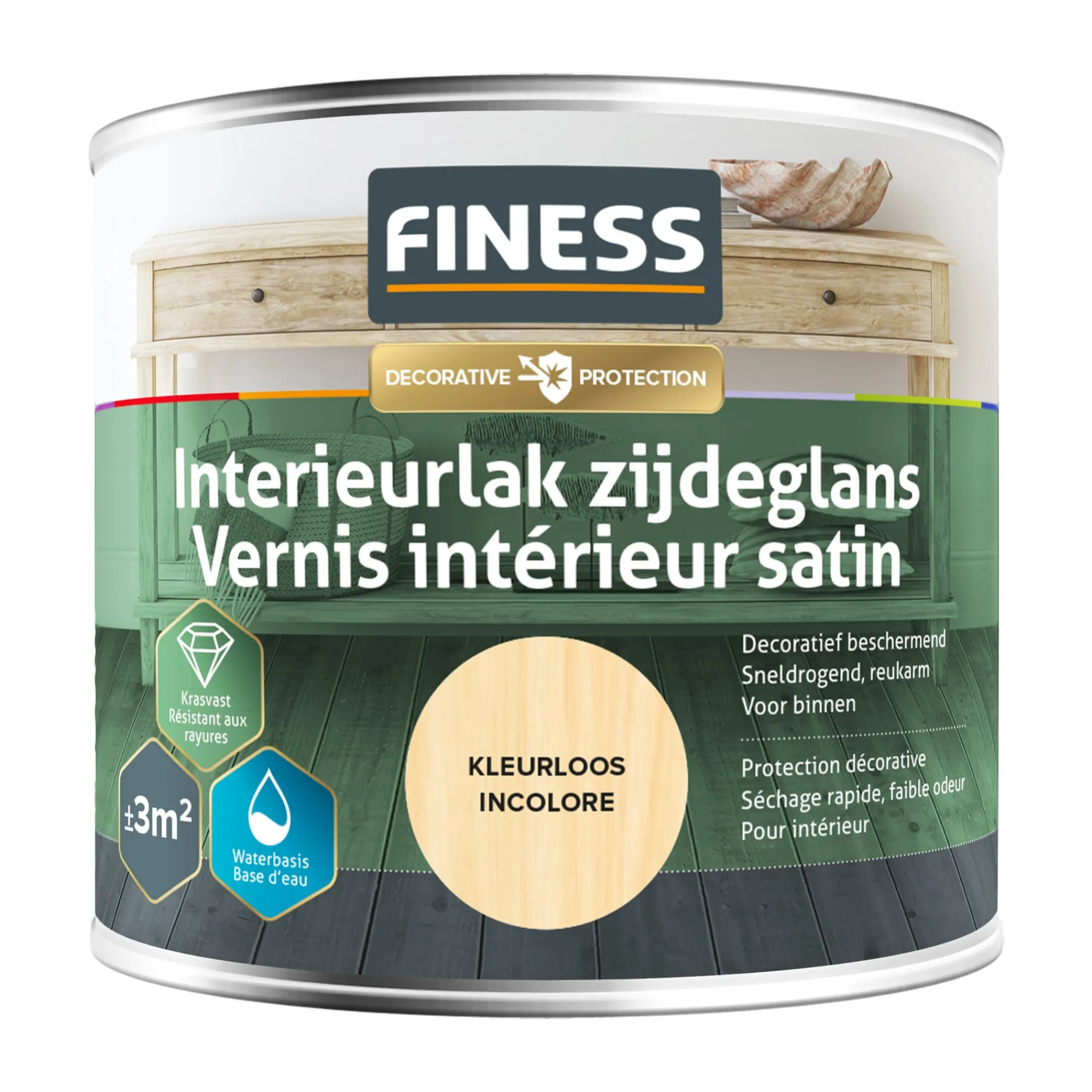 Finess Lakken>Interieurlak kleurloos 250ml