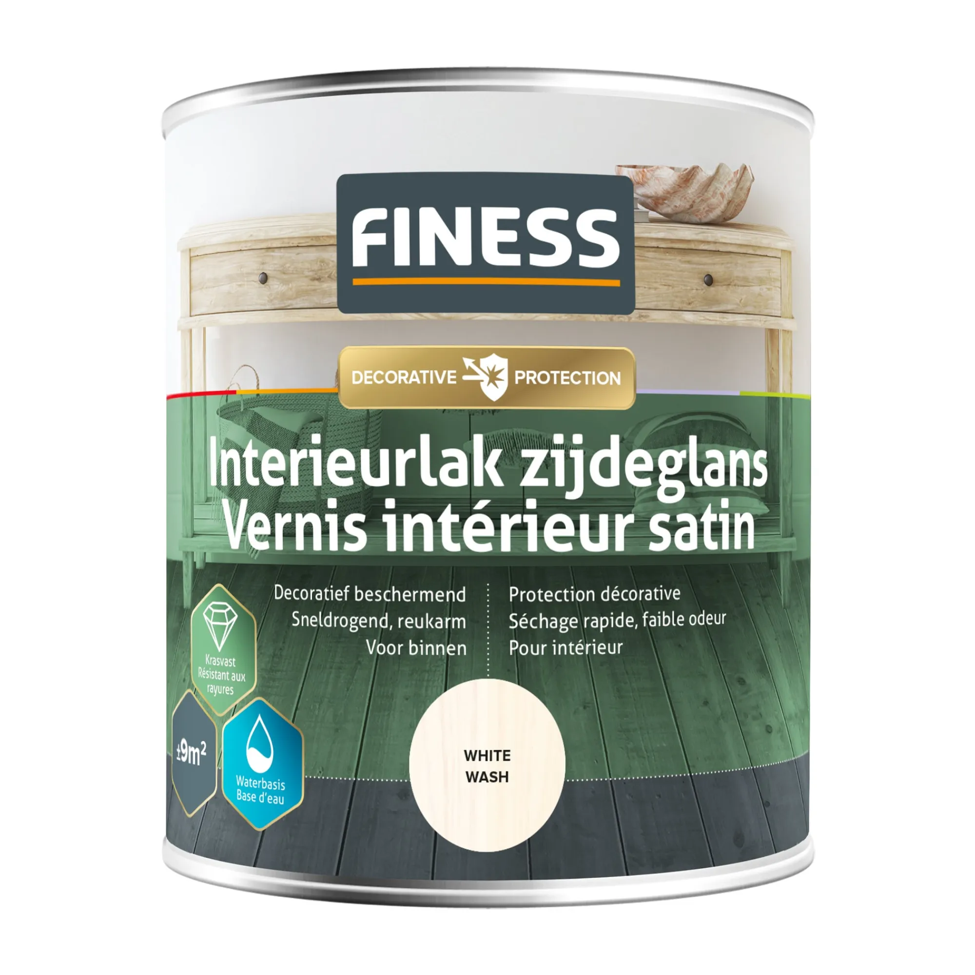 Finess Lakken>Interieurlak whitewash 4696 750ml