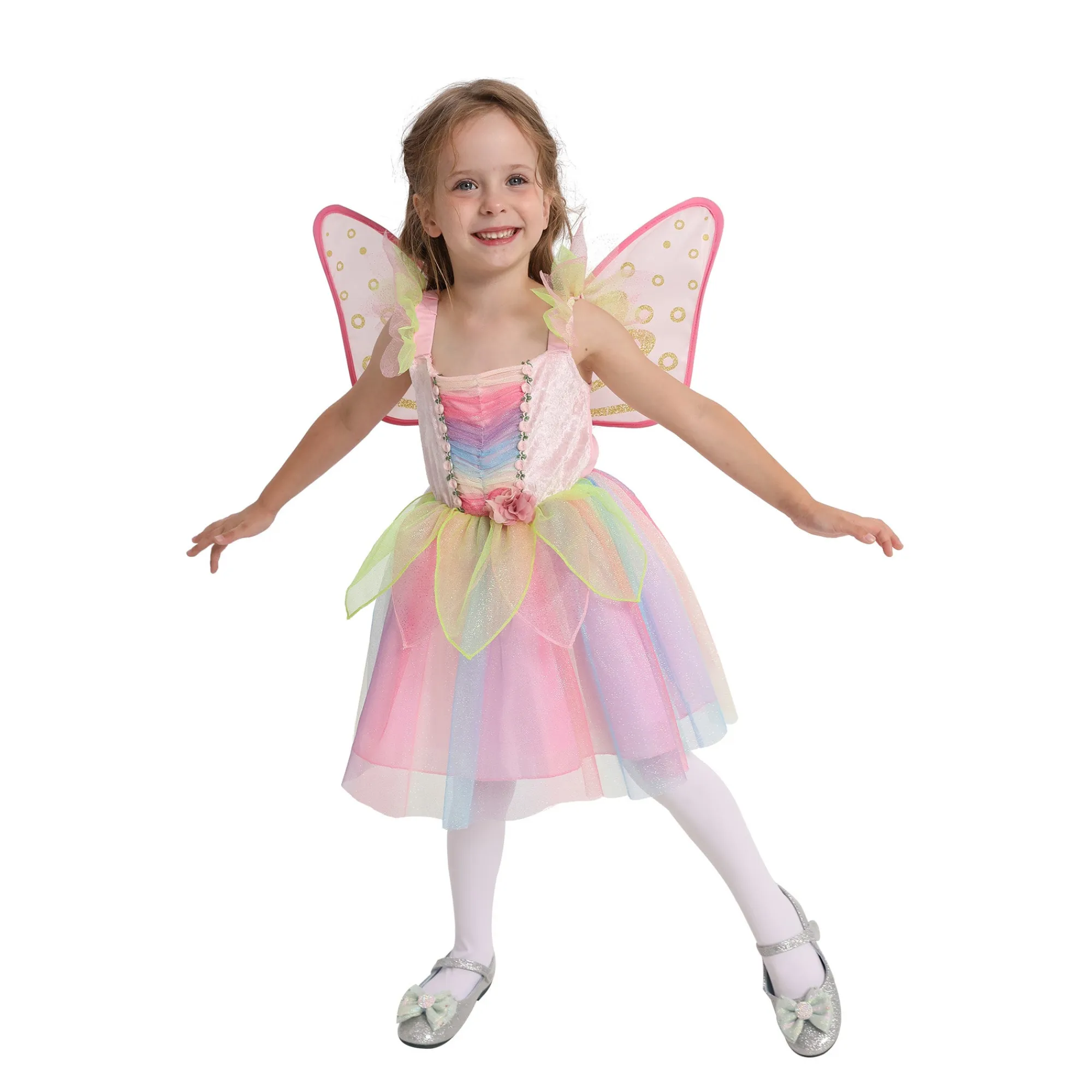 Van Cranenbroek Kinderkostuums>Jurk Fee roze 92