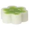 Decoris Kaarsen>Kaars bloem groen 12 x 4 cm