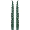 Decoris Kerstdecoratie>Kaars diner boom 25 cm groen 2st.