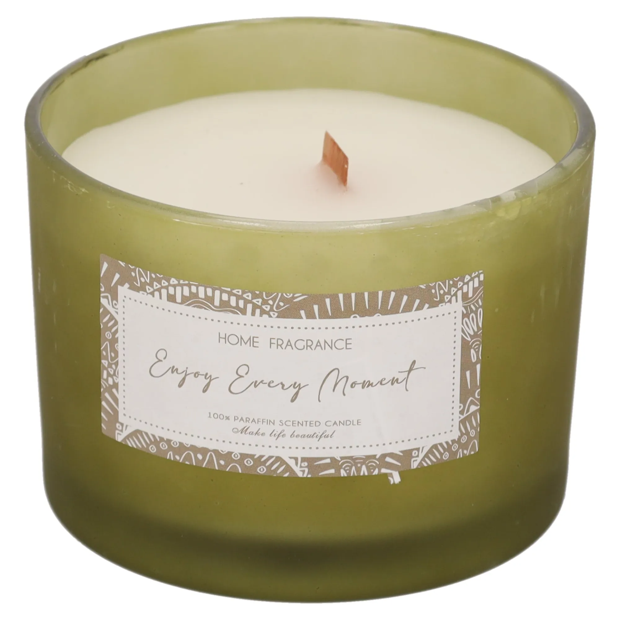 Natural Collections Kaarsen>Kaars glas amber 13 cm