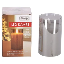 O'malley Kaarsen>Kaars LED 12,5 cm smoke LED