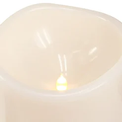 Lumineo Kaarsen>Kaars LED buiten 20 cm