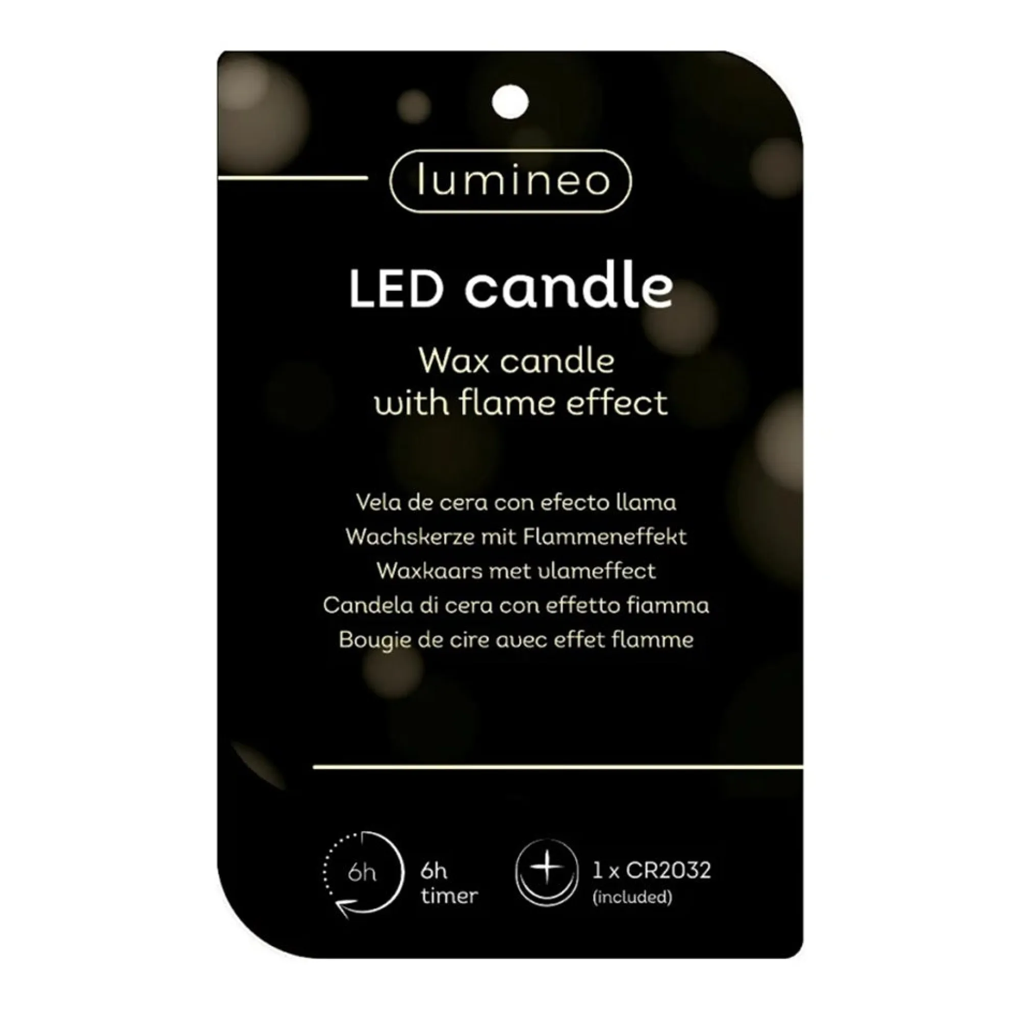 Lumineo Kerstdecoratie>Kaars led kerstboom groen 10 cm