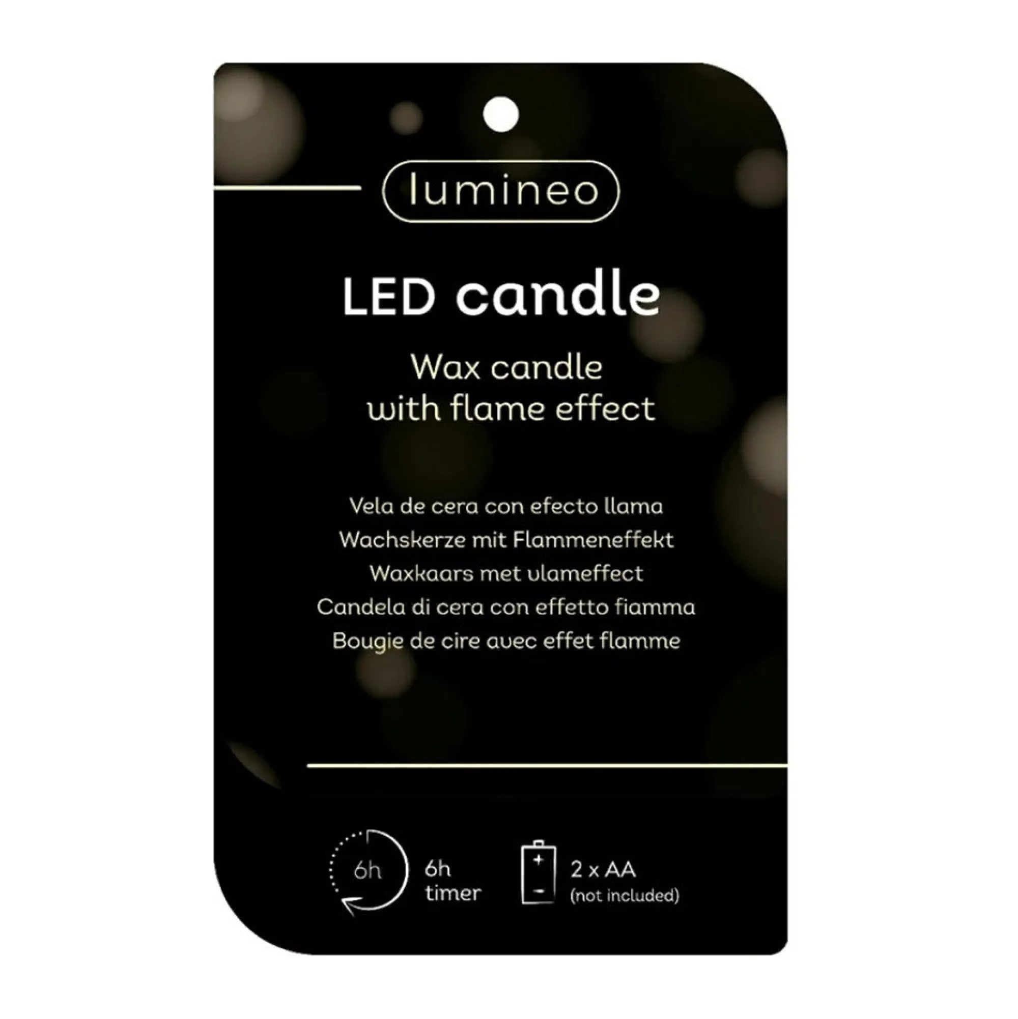 Lumineo Kerstdecoratie>Kaars led kerstboom groen 13 cm