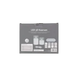 Kaarsen>Kaars LED set 2 wit oplaadbaar