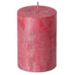 O'malley Kaarsen>Kaars metallic 70x75mm rood