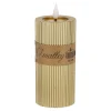 O'malley Kaarsen>Kaars rib melt LED 7 x 15 cm goud