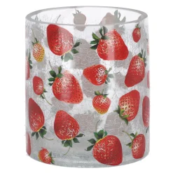 Van Cranenbroek Kaarsen>Kaarshouder aardbei 11 x 13 cm