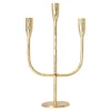 O'malley Kaarsen>Kaarshouder diner 3arm goud 39 cm